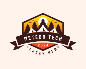 Travel Camping  Tent logo design