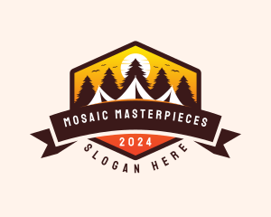 Travel Camping  Tent logo design