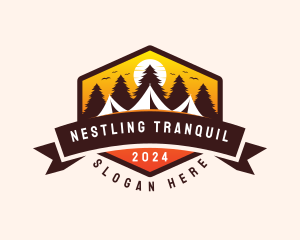 Travel Camping  Tent logo design