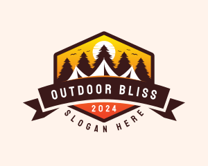 Travel Camping  Tent logo design