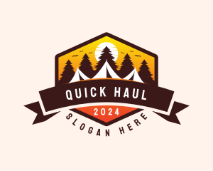 Travel Camping  Tent logo design