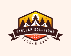 Travel Camping  Tent logo design