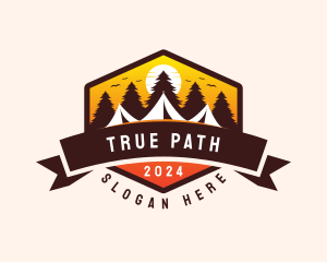 Travel Camping  Tent logo design