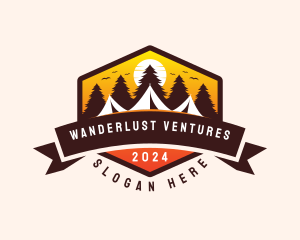 Travel Camping  Tent logo design