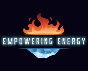 HVAC Heating Cooling Energy logo design