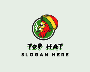 Lion Rastafari Smoking logo design