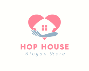 Love House Residence logo design