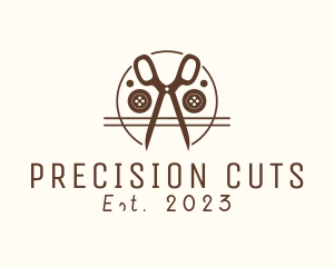 Tailor Scissors Buttons logo