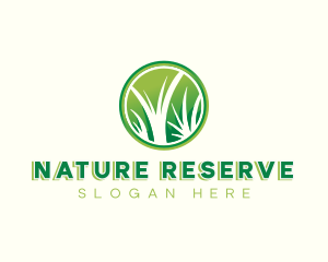 Botanical Nature Grass logo design