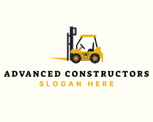 Cargo Forklift  Equipment logo design