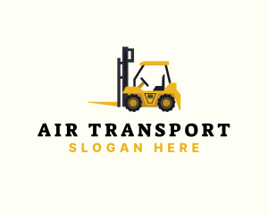 Cargo Forklift  Equipment logo design