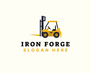 Cargo Forklift  Equipment logo design