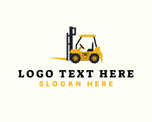 Equipment - Cargo Forklift  Equipment logo design