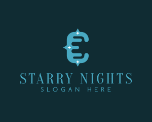 Night Stargazing Letter E logo