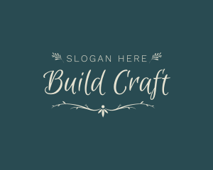 Elegant Wedding Craft logo design