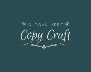 Elegant Wedding Craft logo design