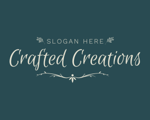 Elegant Wedding Craft logo design