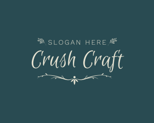 Elegant Wedding Craft logo design