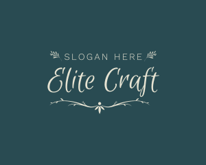 Elegant Wedding Craft logo design