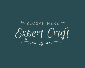 Elegant Wedding Craft logo design