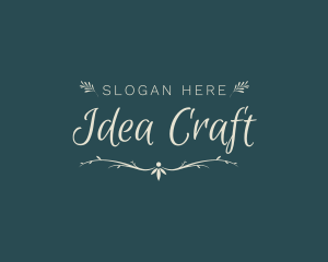 Elegant Wedding Craft logo design