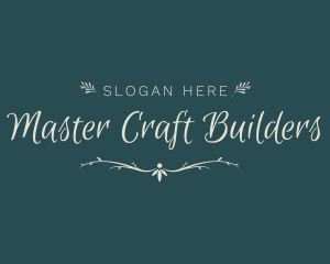 Elegant Wedding Craft logo design