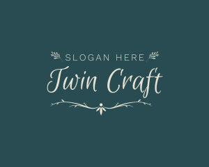 Elegant Wedding Craft logo design