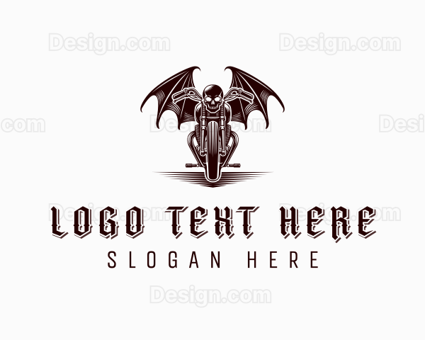 Motorcycle Skull Biker Logo