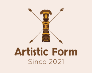 Ethnic Totem Pole  logo