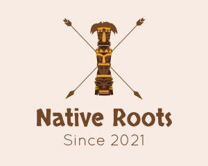 Ethnic Totem Pole  logo design