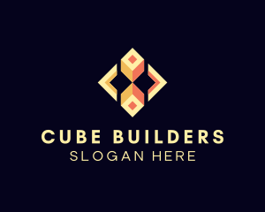 Geometric Cube Technology logo design