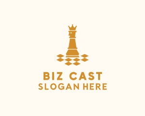 King Chess Piece logo