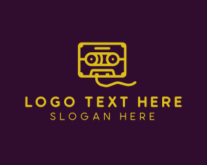 Retro Cassette Tape logo