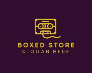 Retro Cassette Tape logo design