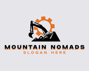 Mining Excavator Contractor logo design