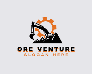 Mining Excavator Contractor logo design