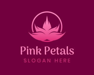 Pink Lotus Petals logo design