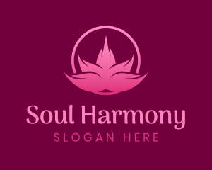 Pink Lotus Petals logo design