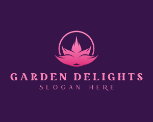 Pink Lotus Petals logo design