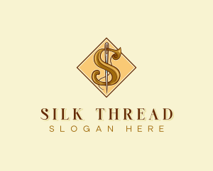 Tailor Dressmaker Letter S logo design