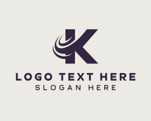 Express Freight Courier Letter K logo