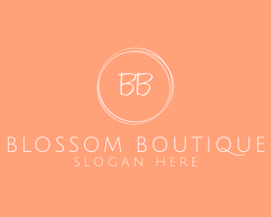 Stylish Feminine Circle Boutique logo design