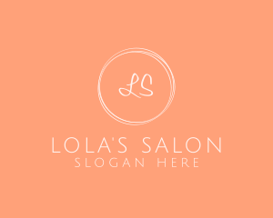 Stylish Feminine Circle Boutique logo design