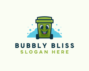 Recycle Trash Bin logo design