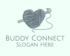 Knitting Heart Yarn Logo