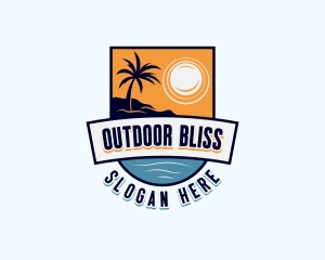 Tropical Island Beach logo design