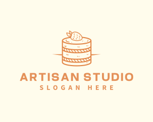 Strawberry Shortcake Pastry logo design