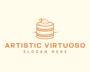 Strawberry Shortcake Pastry logo design