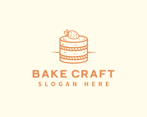 Strawberry Shortcake Pastry logo design