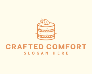 Strawberry Shortcake Pastry logo design